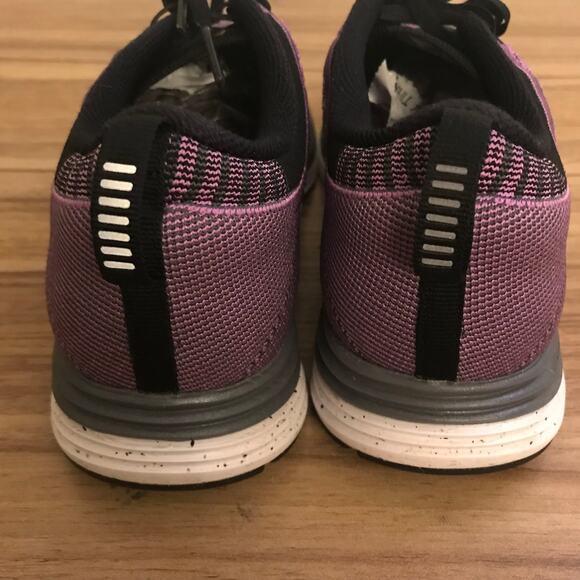 Nike Flyknit Lunar 1+ One+ Men's Size 8.5 Purple Black Racer Grey Air Max - Picture 4 of 7